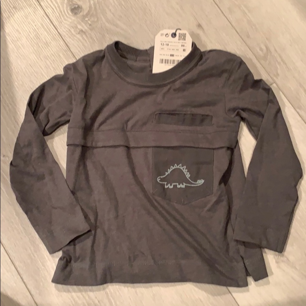 Zara baby collection shirt with button detail